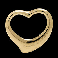 Tiffany & Co. Elsa Peretti 18K Yellow Gold Estate Open Heart Pendant