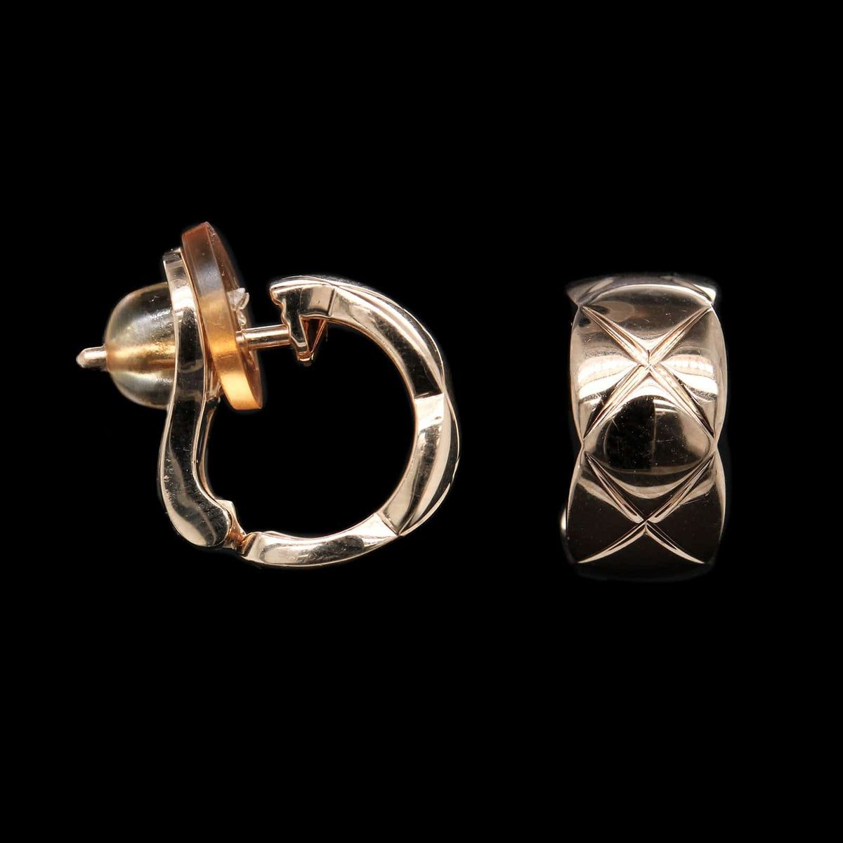 Chanel 18K Beige Gold Estate Coco Crush Earrings – Long's Jewelers
