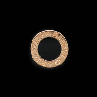 Bulgari Bulgari 18K Rose Gold Estate Single Onyx Stud Earring