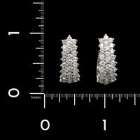 14K White Gold Estate Diamond Earrings
