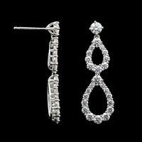 Harry Winston Platinum Estate Diamond Double Loop Earrings