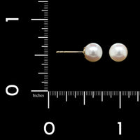 Tiffany & Co. 18K Yellow Gold Cultured Pearl Studs