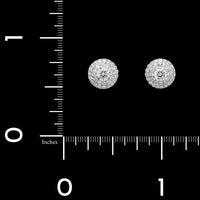 Tiffany & Co. Platinum Estate Diamond Soleste Earrings