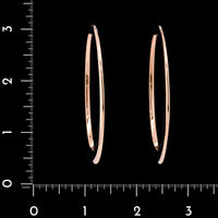 Sydney Garber 18K Rose Gold Estate Crescent Hoops