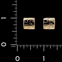 Tous 18K Yellow Gold Estate Teddy Bear Earrings