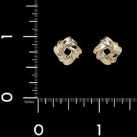 14K Yellow Gold Estate Knot Earrings
