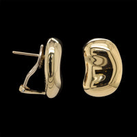 Tiffany & Co. Elsa Peretti 18K Yellow Gold Estate Bean Earrings. Circa 1985