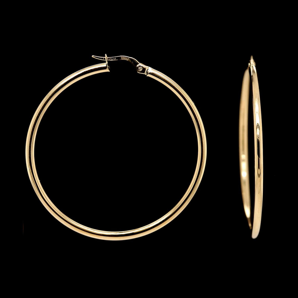 Roberto Coin 18K Yellow Gold Estate The Perfect Hoop Earrings