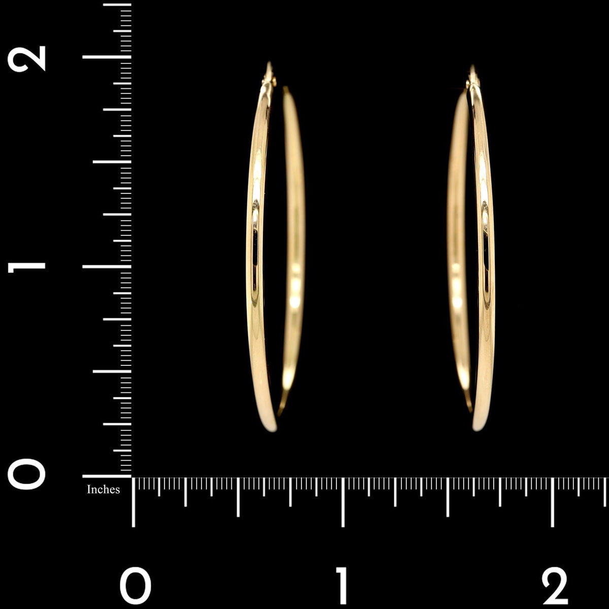 Roberto Coin 18K Yellow Gold Estate The Perfect Hoop Earrings