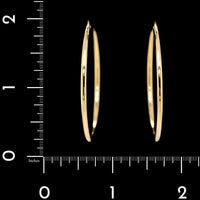 Roberto Coin 18K Yellow Gold Estate The Perfect Hoop Earrings