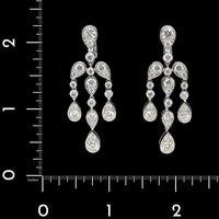 Cartier Platinum Estate Diamond Pluie de Cartier Earrings