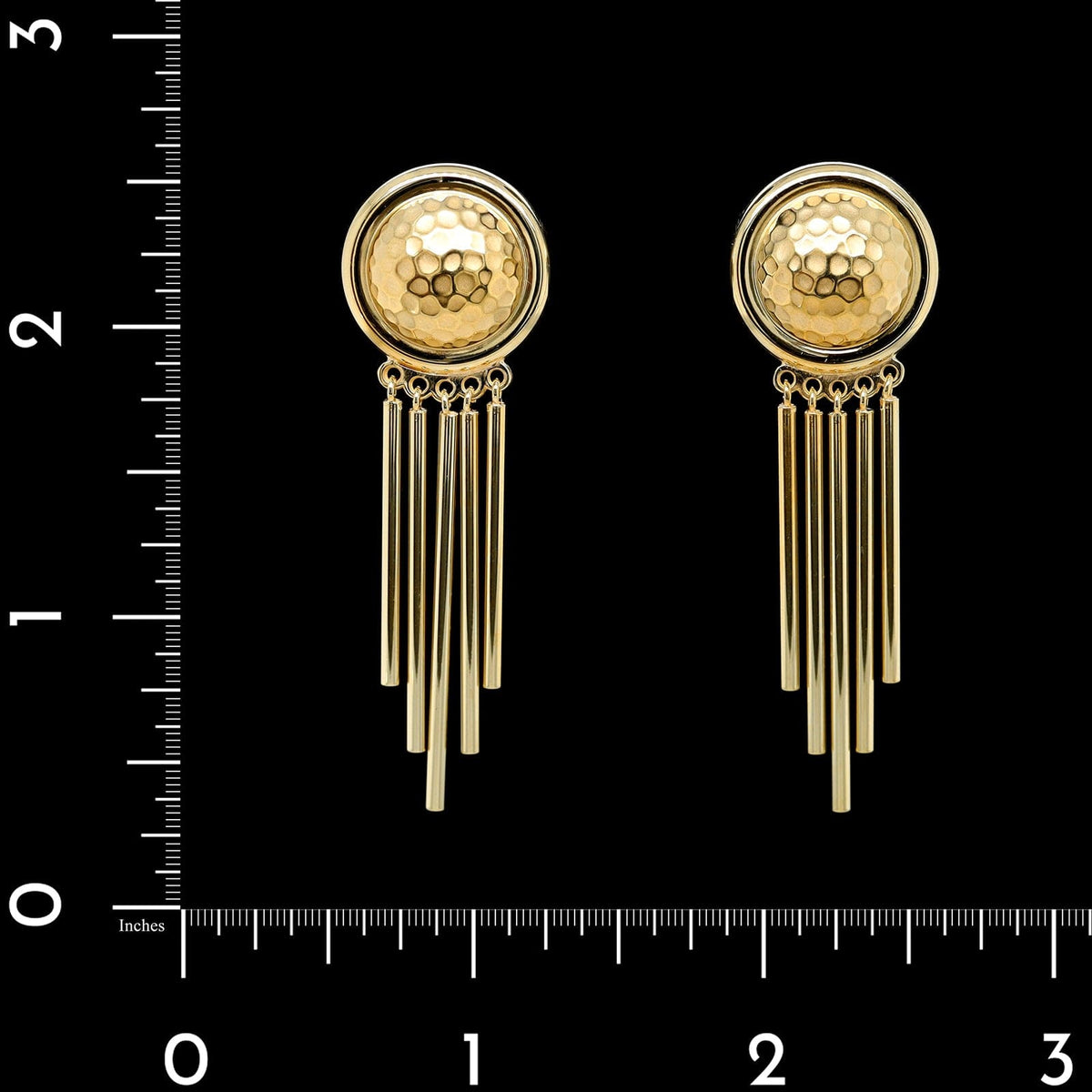 14K Yellow Gold Estate Earrings