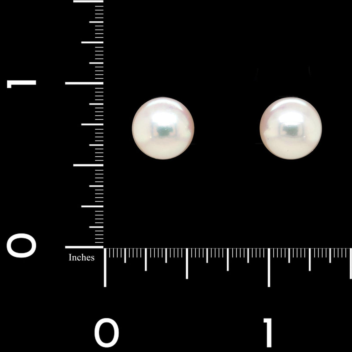Mikimoto 18K White Gold Akoya Cultured Pearl Studs