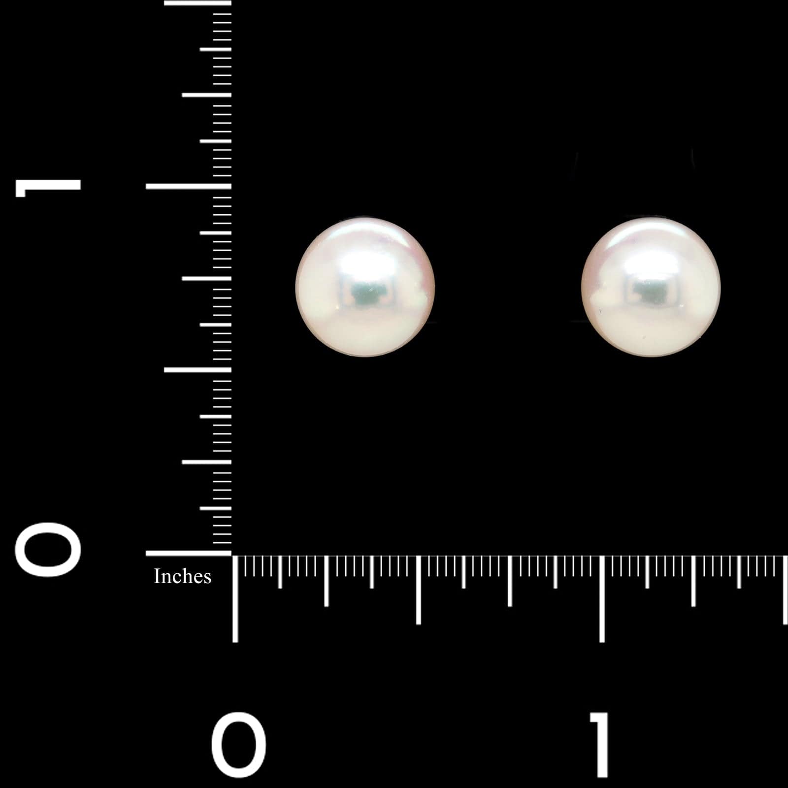 Mikimoto 18K White Gold Akoya Cultured Pearl Studs