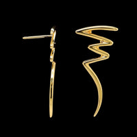 Tiffany &  Co. 18K Yellow Gold Estate Paloma Picasso Scribble Earrings