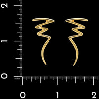Tiffany &  Co. 18K Yellow Gold Estate Paloma Picasso Scribble Earrings