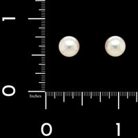Mikimoto 18K Yellow Gold Estate Akoya Cultured Pearl Studs