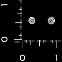 14K White Gold Estate Diamond Studs