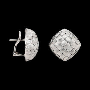 Roberto Coin 18K White Gold Estate Woven Earrings