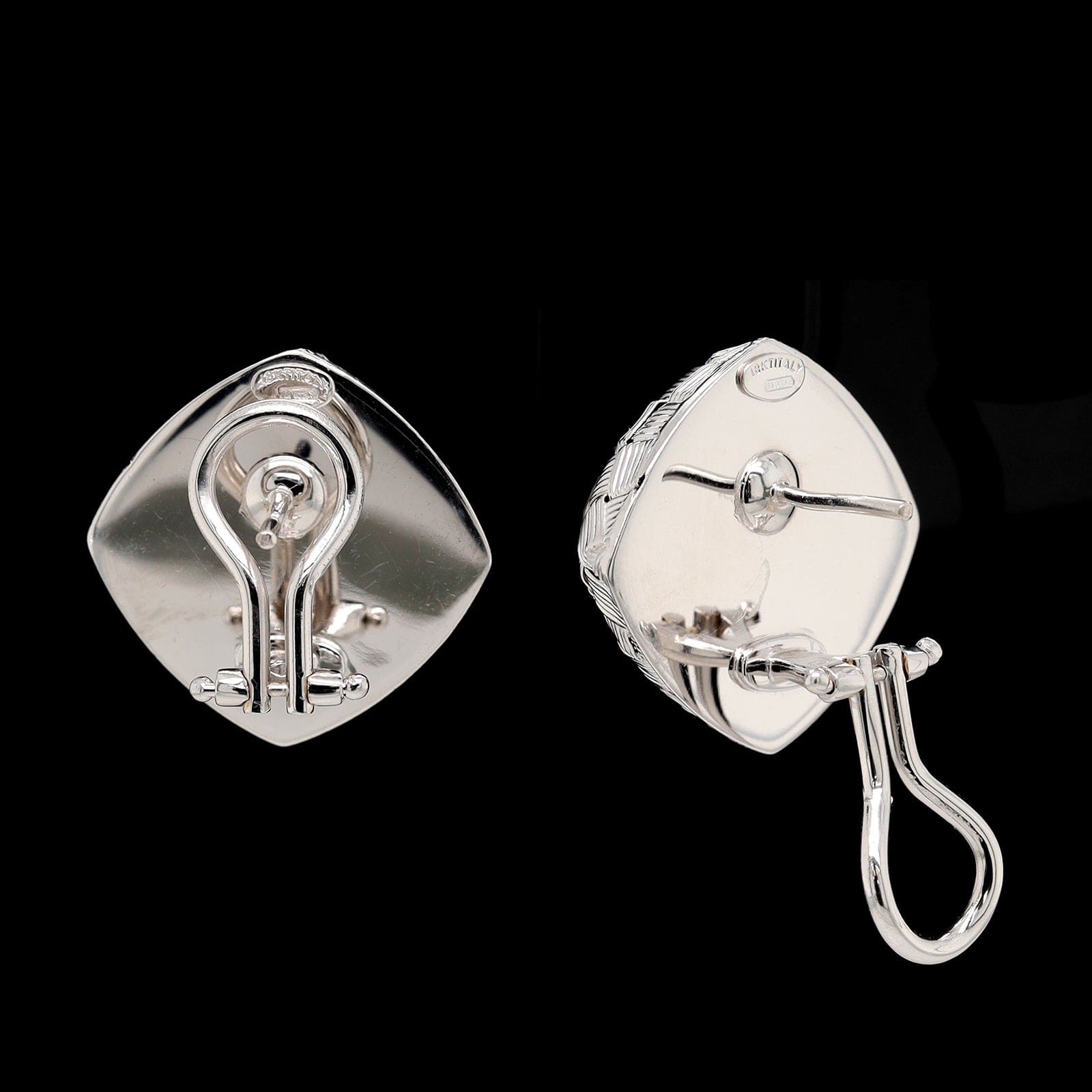 Roberto Coin 18K White Gold Estate Woven Earrings