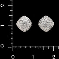 Roberto Coin 18K White Gold Estate Woven Earrings