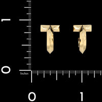 Tiffany & Co. 18K Yellow Gold Estate T T1 Hoop Earrings