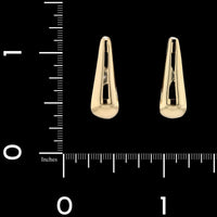 14K Yellow Gold Estate Hinged Hoop Earrings