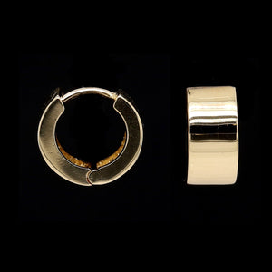 14K Yellow Gold Estate Hinged Hoop Earrings