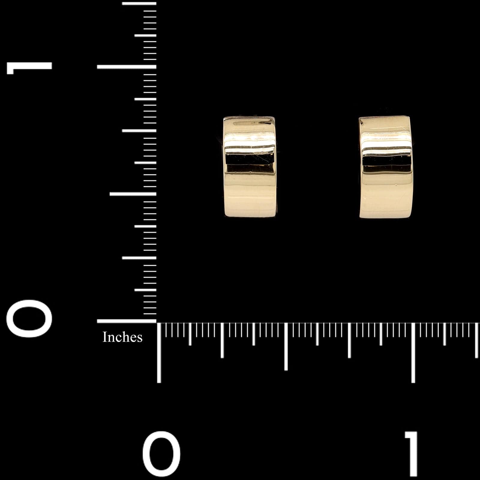 14K Yellow Gold Estate Hinged Hoop Earrings