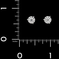 Memoire 18K White Gold Estate Bouquet Earrings