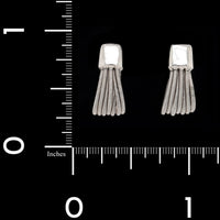 Marco Bicego 18K White Gold Estate Madagascar Hoop Earrings