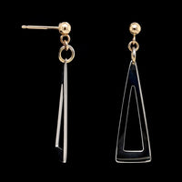 14K Two-tone Gold Estate Drop Earrings
