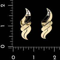 14K Yelow Gold Estate Earrings