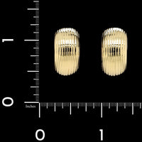 18K Yellow Gold Estate Hoops
