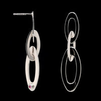 Roberto Coin 18K White Gold Estate Chic and Shine Earrings