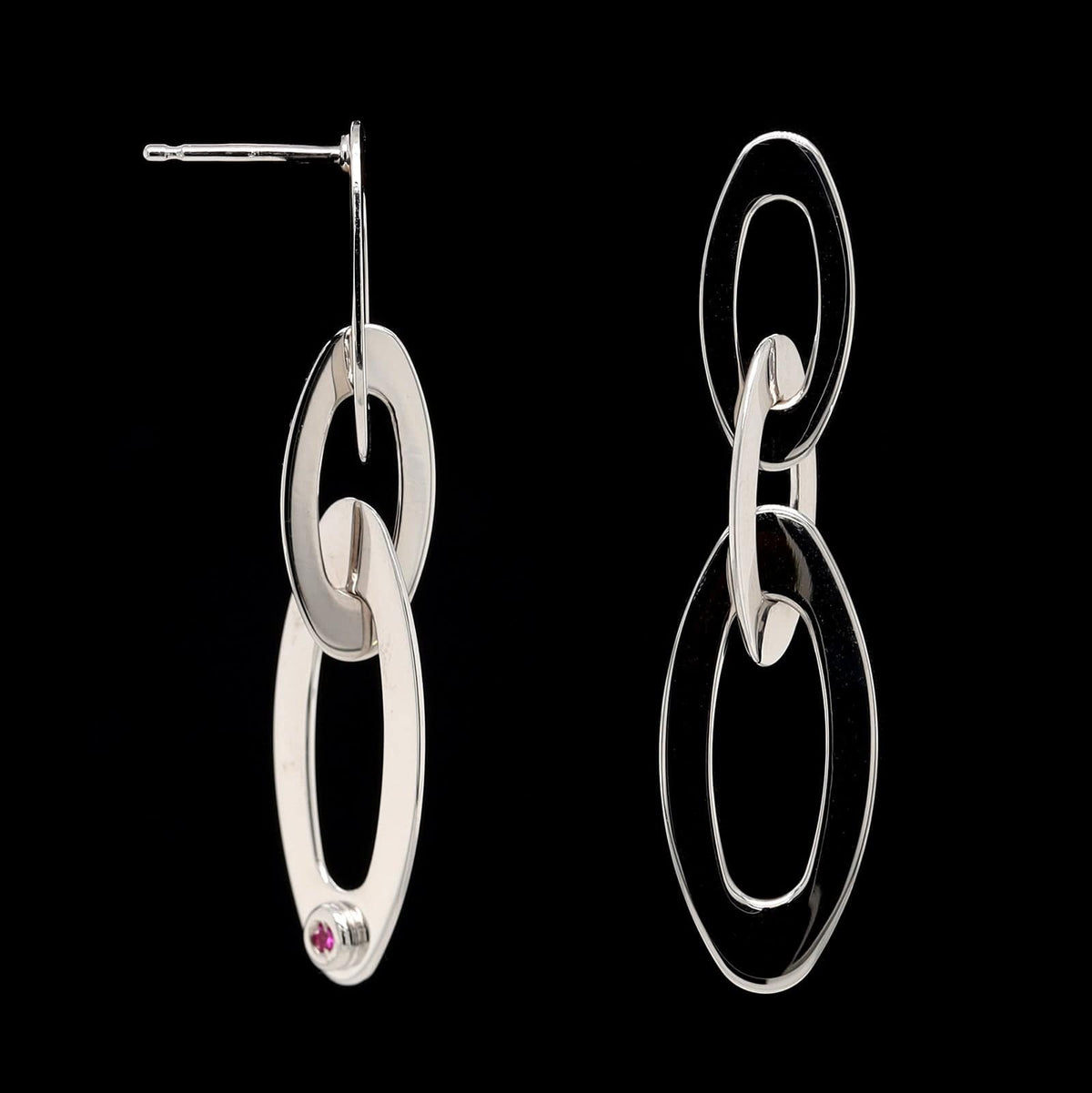 Roberto Coin 18K White Gold Estate Chic and Shine Earrings