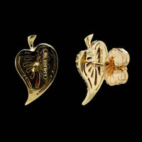 Alex Soldier 18K Yellow Gold Yellow Sapphire Leaf Earrings