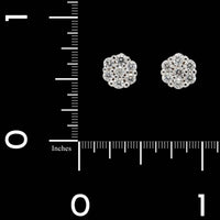 14K White Gold Estate Diamond Earrings