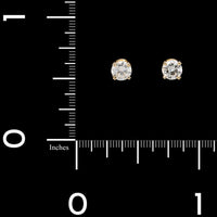 14K Yellow Gold Estate Diamond Stud Earrings
