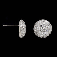 18K White Gold Estate Diamond Earrings