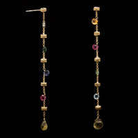Marco Bicego 18K Yellow Estate Gold Paradise Mixed Gemstone Earrings