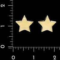 14K Yellow Gold Estate Star Earrings