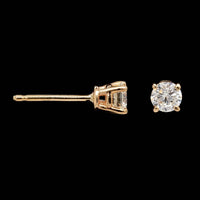 14K Yellow Gold Estate Diamond Stud Earrings