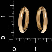 Paul Morelli 18K Yellow Gold Estate Ultimate Hoop Earrings