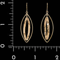 14K Yellow Gold Estate Drop Earrings