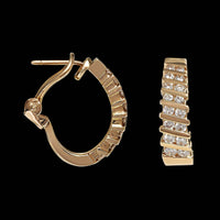 14K Yellow Gold Estate Diamond Earrings