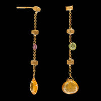 Marco Bicego 18K Yellow Gold Estate Paradise Gemstone Earrings