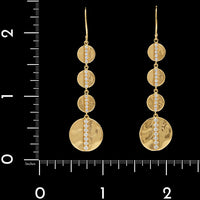 Ippolita 18K Yellow Gold Estate Diamond Senso Earrings