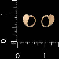 14K Yellow Gold Estate Swirl Earrings