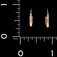 14K Yellow Gold Estate Hoop Earrings